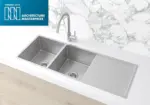 Lavello Kitchen Sink - Double Bowl & Drainboard 1160 x 440 - Image 4