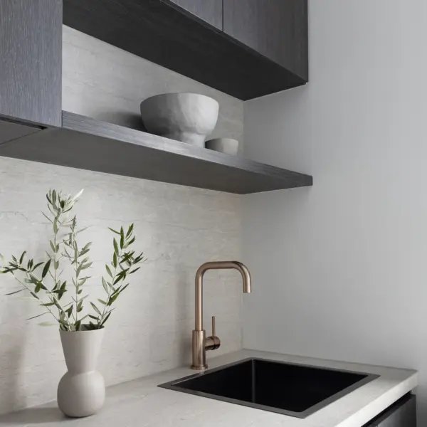 Round Kitchen Mixer Tap