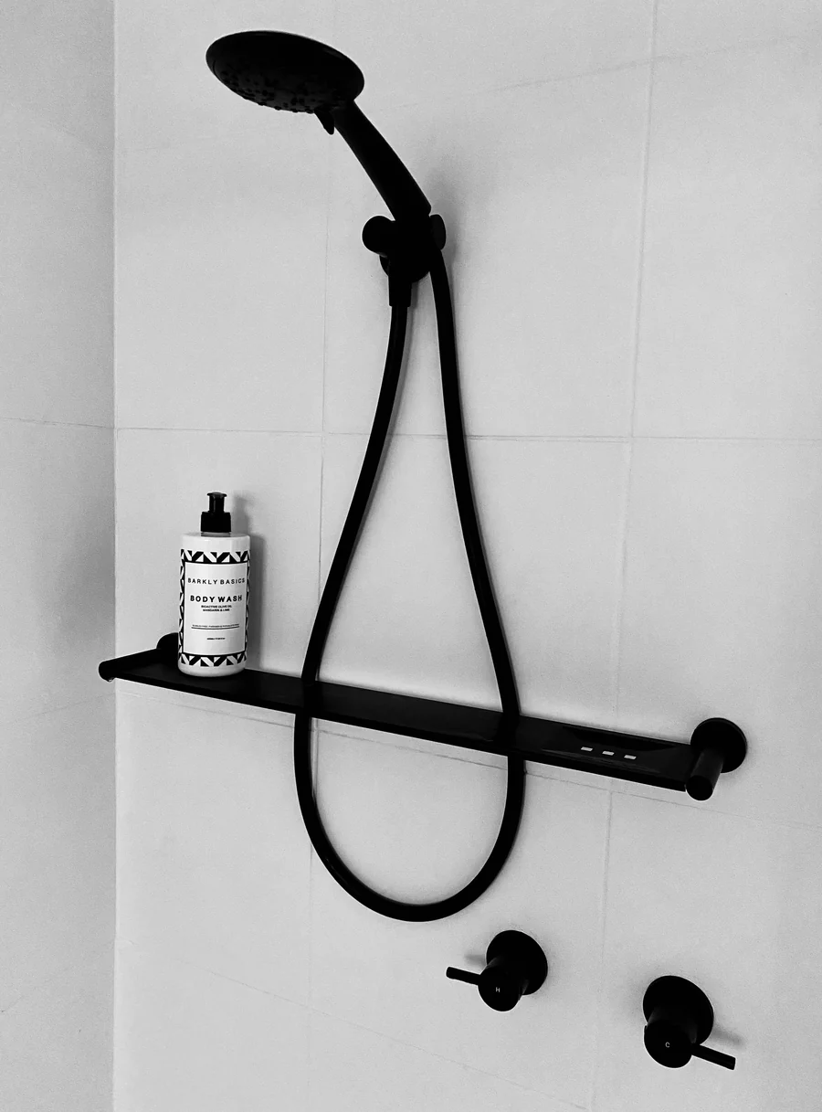 MeirMatteBlackMP01-B_MR08_900x Round Bathroom Shelf - Image 1