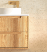 Byron Fluted 600mm Woodland Oak Wall Hung Vanity - Image 6