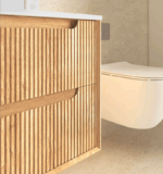 Byron Fluted 600mm Woodland Oak Wall Hung Vanity - Image 12