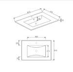 Byron Fluted 600mm Woodland Oak Wall Hung Vanity - Image 13