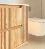 Byron Fluted 750mm Woodland Oak Wall Hung Vanity - Image 6