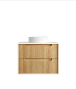 Byron Fluted 750mm Woodland Oak Wall Hung Vanity - Image 9