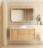 Byron Fluted 1200mm Woodland Oak Wall Hung Vanity