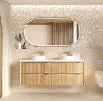 Byron Fluted 1500mm Woodland Oak Wall Hung Vanity