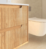 Byron Fluted 1500mm Woodland Oak Wall Hung Vanity - Image 13