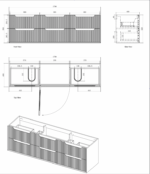 Byron Fluted 1800mm Woodland Oak Wall Hung Vanity - Image 13