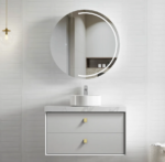 Boston 900mm Light Grey Wall Hung Vanity
