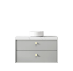 Boston 900mm Light Grey Wall Hung Vanity - Image 5