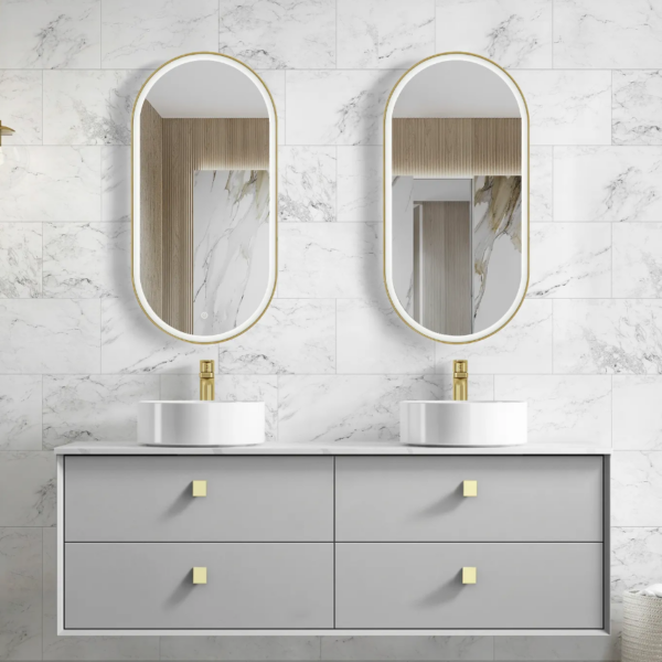 Boston 1500mm Light Grey Wall Hung Vanity