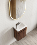 Mini Ensuite Vanity 400mm Fluted Vanity (with Basin) - Image 10