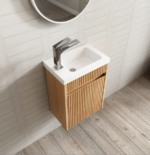 Mini Ensuite Vanity 400mm Fluted Vanity (with Basin) - Image 6