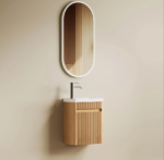 Mini Ensuite Vanity 400mm Fluted Vanity (with Basin) - Image 5