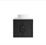 Laguna 600mm Black American Oak Wall Hung Vanity - Image 9