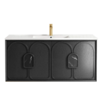 Laguna 1200mm Black American Oak Wall Hung Vanity - Image 7