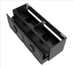 Laguna 1500mm Black American Oak Wall Hung Vanity - Image 5