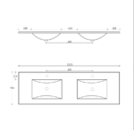 Laguna 1500mm Black American Oak Wall Hung Vanity - Image 14