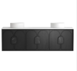 Laguna 1800mm Black American Oak Wall Hung Vanity - Image 6