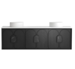 Laguna 1800mm Black American Oak Wall Hung Vanity - Image 5