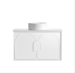 Laguna 900mm Satin White Wall Hung Vanity