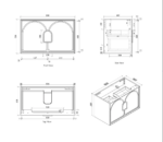 Laguna 900mm Satin White Wall Hung Vanity - Image 8