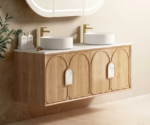 Laguna Mark II 1500mm Woodland Oak Wall Hung Vanity - Image 3