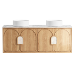 Laguna Mark II 1500mm Woodland Oak Wall Hung Vanity - Image 8