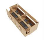 Laguna Mark II 1500mm Woodland Oak Wall Hung Vanity - Image 6