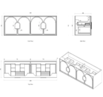 Laguna Mark II 1500mm Woodland Oak Wall Hung Vanity - Image 15
