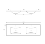 Laguna Mark II 1500mm Woodland Oak Wall Hung Vanity - Image 13