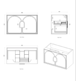 Laguna Mark II 900mm Black Oak Wall Hung Vanity - Image 16