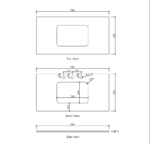 Laguna Mark II 900mm Black Oak Wall Hung Vanity - Image 17