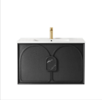 Laguna Mark II 900mm Black Oak Wall Hung Vanity - Image 10