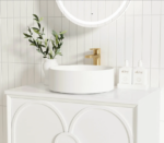Laguna Mark II 600mm Matte White Wall Hung Vanity - Image 11