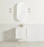Laguna Mark II 600mm Matte White Wall Hung Vanity - Image 7