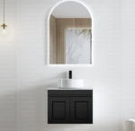 Hampton Mark II 600mm Satin Black Wall Hung Vanity - Image 4
