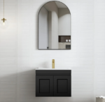 Hampton Mark II 600mm Satin Black Wall Hung Vanity - Image 3