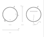 LED Bondi 800mm  Mirror - Image 18