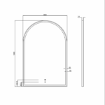 LED Archie 1200(H)x800(W) Mirror - Image 13
