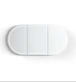 LED Bondi 1800x900 Black Oak Shaving Cabinet - Image 4