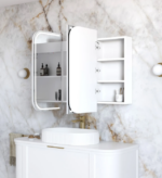 LED Newport White Shaving Cabinet - Premium Edition - Image 5