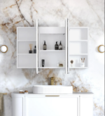 LED Newport White Shaving Cabinet - Premium Edition - Image 4