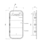 LED Newport  White Shaving Cabinet - Premium Edition - Image 3