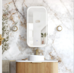 LED Newport  White Shaving Cabinet - Premium Edition - Image 2