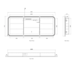 LED Newport 1800(W)x750(H)  Shaving Cabinet - Premium Edition - Image 10