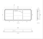 LED Newport 1800(W)x750(H)  Shaving Cabinet - Premium Edition - Image 5