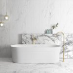 Attica Bondi 1700 Matte White Bath with Overflow