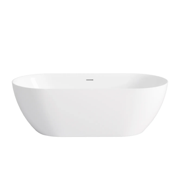 Attica Manolo 1530 Gloss White Bath with Overflow