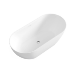 Attica Manolo 1530 Matte White Bath with Overflow - Image 4